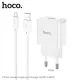 МЗП HOCO C106A Leisure 1USB/2,1A/Micro cable White mag-6931474783905152014