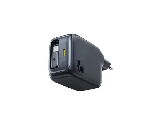 МЗП Baseus EnerCore CJ11 Fast Charger with Retractable Cable 2C 45W EU Black E0120G00 mag-6932172695484147495