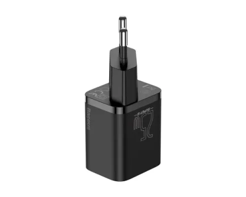 МЗП Baseus Super Si Quick Charger 1C 25W EU Black CCSP020101 mag-6932172603724144951
