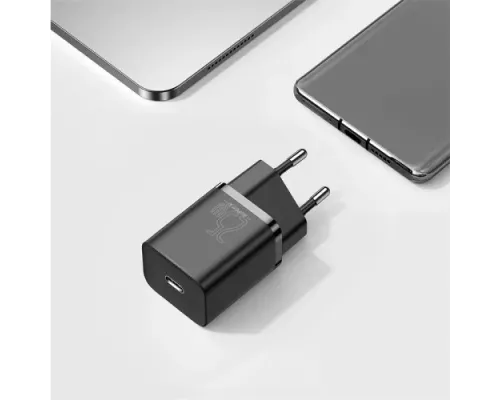 МЗП Baseus Super Si Quick Charger 1C 25W EU Black CCSP020101 mag-6932172603724144951