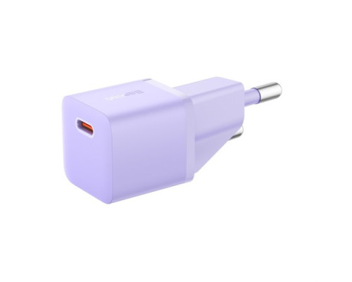 МЗП Baseus GaN5 Fast Charger(mini) 1C 20W EU Purple CCGN050105 mag-6932172625344134259
