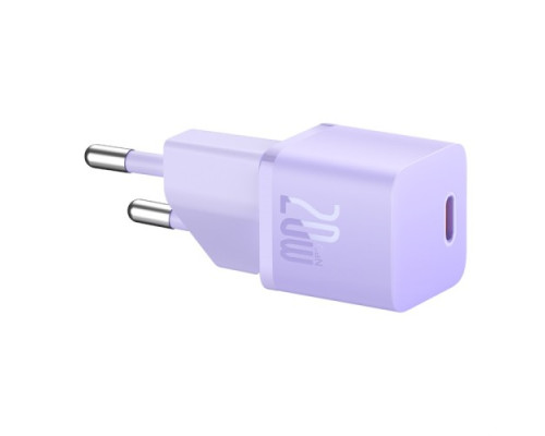 МЗП Baseus GaN5 Fast Charger(mini) 1C 20W EU Purple CCGN050105 mag-6932172625344134259