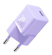 МЗП Baseus GaN5 Fast Charger(mini) 1C 20W EU Purple CCGN050105 mag-6932172625344134259