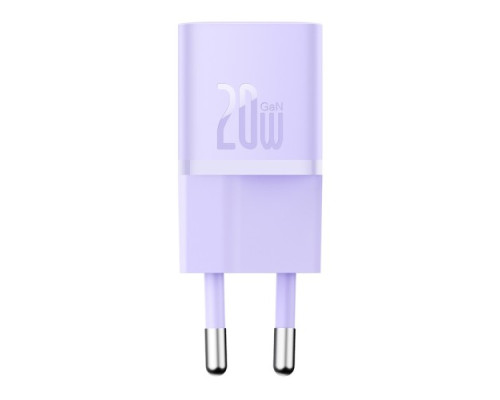 МЗП Baseus GaN5 Fast Charger(mini) 1C 20W EU Purple CCGN050105 mag-6932172625344134259