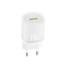 МЗП XO L157 1USB QC3.0 18W charger Білий Деф.пак mag-2000001590003143065