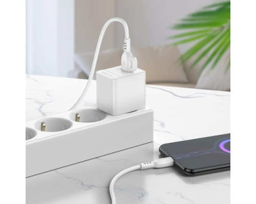 МЗП BOROFONE BAS11A Erudite single port 1USB/2.1A + Cable Micro білий mag-6941991104640137598