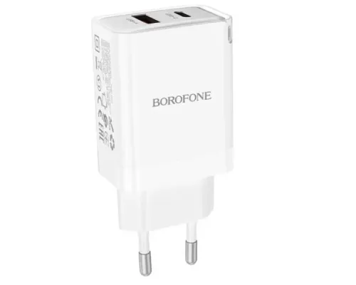 МЗП BOROFONE BN16 Tough PD45W dual port(1C1A) білий mag-6941991108426143960