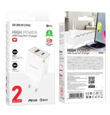 МЗП BOROFONE BN16 Tough PD45W dual port(1C1A) білий mag-6941991108426143960