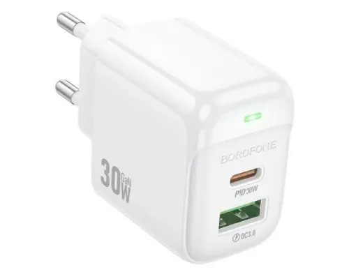 МЗП BOROFONE BAS45A Potential PD30W+QC3.0 (1C1A) білий mag-6941991113871146042