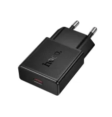 МЗП HOCO N74 Speed single-port PD25W ultra-thin charger(EU) Black mag-6942007661218152127