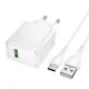 МЗП HOCO CS111A Lounge single-port 22.5W multi-protocol charger set Type-C EU White mag-6942007680370153880