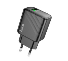МЗП HOCO CS21A Rich single port QC3.0 charger(EU) Black mag-6942007609883131813
