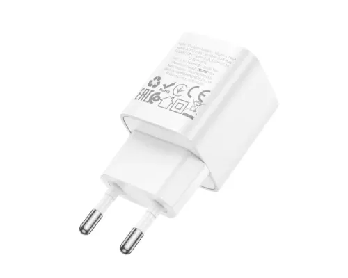 МЗП HOCO C146A Charm single port PD20W charger White mag-6942007630245152406