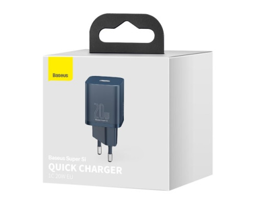 МЗП Baseus Super Si Quick Charger 1C 20W EU Blue CCSUP-B03 mag-6953156230019135391