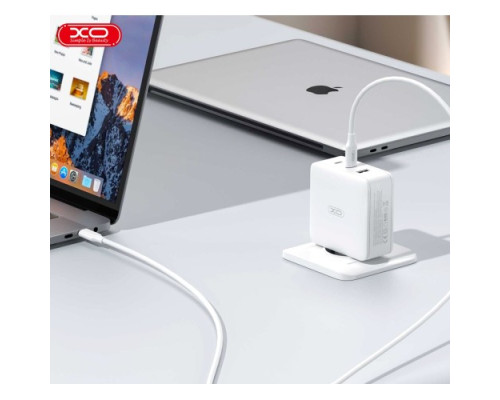 МЗП XO CE14 (EU) 100W GaN tech fast charging (2USB-C 100W/1USB-A 18W) Білий mag-692068084429619253