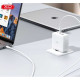 МЗП XO CE14 (EU) 100W GaN tech fast charging (2USB-C 100W/1USB-A 18W) Білий mag-692068084429619253