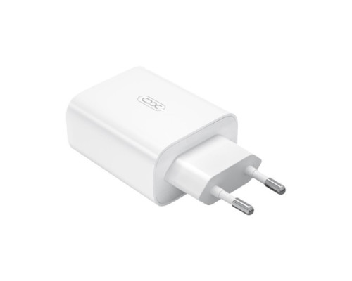 МЗП XO L120 multi port fast charging (USB-C 20W/USB-A 18W) with lightning cable Білий mag-692068084666560130