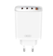 МЗП XO CE23 (EU) 65W GaN Nitride (3USB-C+1USB-A) Fast Charging Charger Білий mag-6920680853946140379