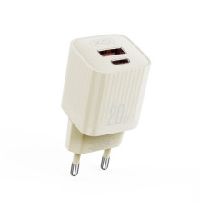 МЗП XO L147(EU) PD20W 1USB-A+1USB-Charger Беж mag-6920680859849140416