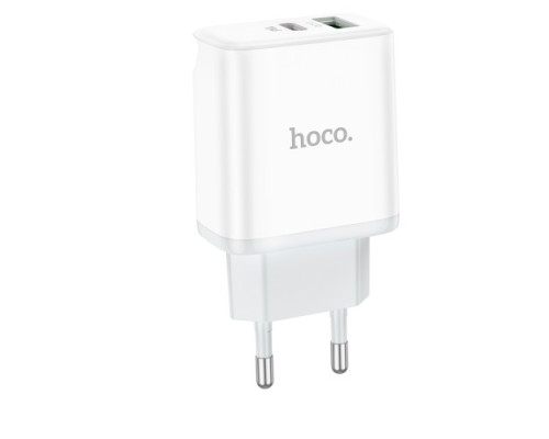 МЗП HOCO C105A Stage 1USB-C/1USB-A/PD20W/QC3.0/3A White mag-6931474782946139098