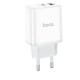 МЗП HOCO C105A Stage 1USB-C/1USB-A/PD20W/QC3.0/3A White mag-6931474782946139098