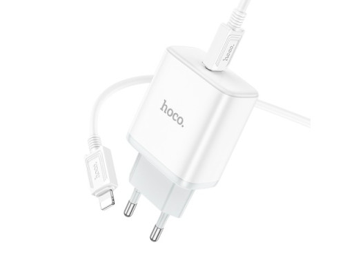МЗП HOCO C104A Stage 1USB-C/PD20W/C-to-iP Cable White mag-6931474782908143480