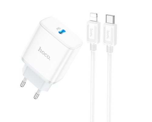 МЗП HOCO C104A Stage 1USB-C/PD20W/C-to-iP Cable White mag-6931474782908143480