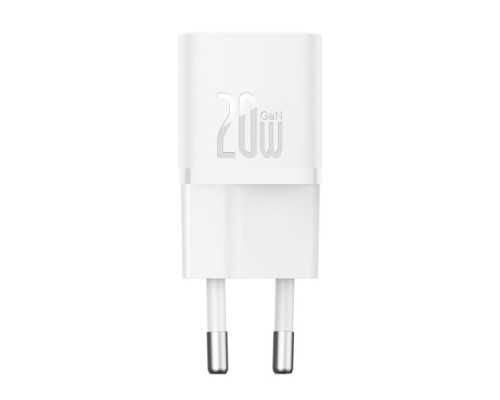 МЗП Baseus GaN5 Fast Charger(mini) 1C 20W Cable Type-C to Type-C 1m White P10110900213-01 mag-693217265451156153