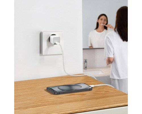 МЗП Baseus GaN5 Fast Charger(mini) 1C 20W Cable Type-C to Type-C 1m White P10110900213-01 mag-693217265451156153