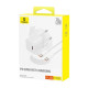 МЗП Baseus GaN5 Fast Charger(mini) 1C 20W Cable Type-C to Type-C 1m White P10110900213-01 mag-693217265451156153