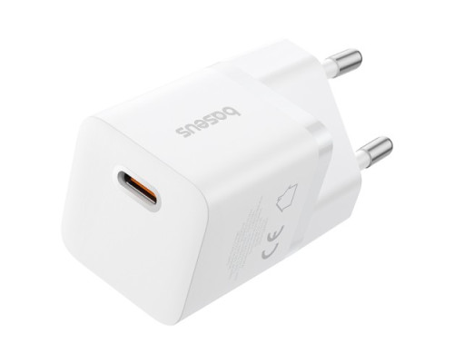 МЗП Baseus GaN5 Fast Charger (mini) 1C 25W EU White P10110909213-00 mag-6932172658205107238