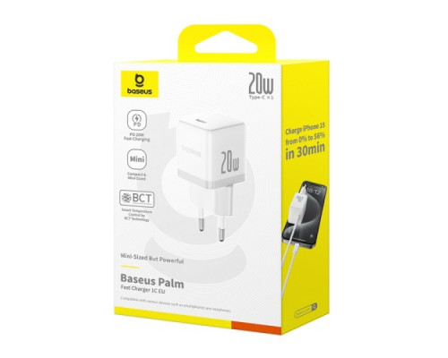МЗП Baseus Palm Type-C 20W White P10111602213-00 mag-6932172672942129018