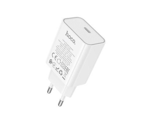 МЗП HOCO C143A Benefit 1USB-C/PD20W White mag-6942007652063143223