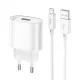 МЗП HOCO C109A Fighter single port charge set 1PD/10.5W/Micro EU White mag-6942007656603153848