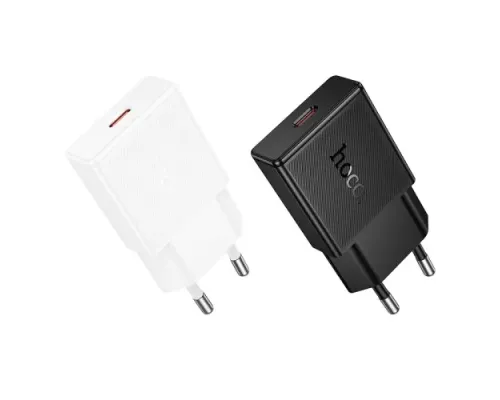 МЗП HOCO N74 Speed single-port PD25W ultra-thin charger(EU) white mag-6942007661225152128