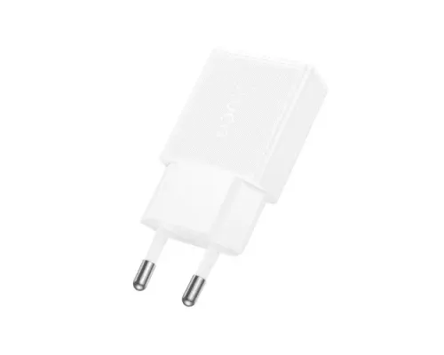 МЗП HOCO N74 Speed single-port PD25W ultra-thin charger(EU) white mag-6942007661225152128