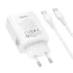 МЗП HOCO C162A Source single port PD40W charger set(C to C) White mag-6942007675239153963