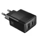 МЗП HOCO CS112A Lounge PD30W+QC3.0 charger EU Black mag-6942007680387153881