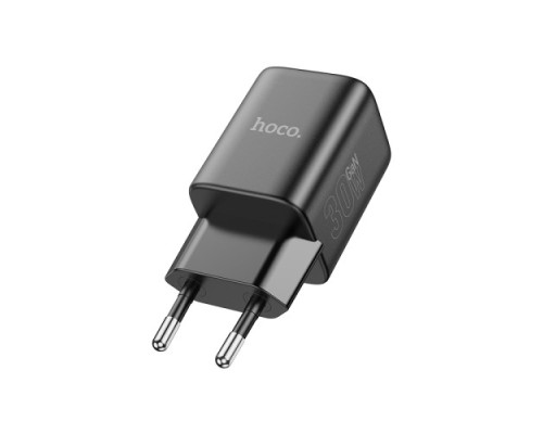 МЗП HOCO N43 Vista single port PD30W charger Starlight black mag-6942007620208137228