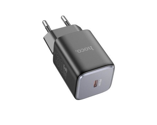 МЗП HOCO N43 Vista single port PD30W charger Starlight black mag-6942007620208137228