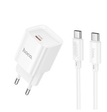 МЗП HOCO C146A Charm single port PD20W charger set(C to C) White mag-6942007630269137258