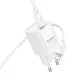 МЗП HOCO C148A Charm single port PD30W charger set(C to iP) White mag-6942007630313146203