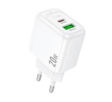 МЗП HOCO CS54A Surplus PD20W+QC3.0 charger White mag-6942007631518142093