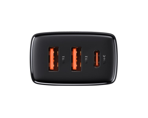 МЗП Baseus Compact Quick Charger 2U+C 30W EU Black CCXJ-E01 mag-695315620729556197