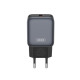 МЗП XO L152(EU) QC18W 1USB-A Fast Charger Чорний mag-6975837582194140443