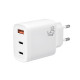 МЗП XO L117 (EU) PD45W/QC18W (2USB-C+1USB-A) fast charging charger Білий mag-692068084390919213