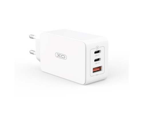 МЗП XO CE13 (EU) 65W GaN tech fast charging with Type-c cable Білий mag-692068084428919255
