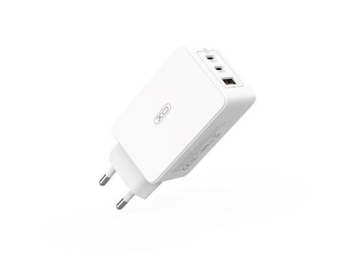 МЗП XO CE13 (EU) 65W GaN tech fast charging with Type-c cable Білий mag-692068084428919255