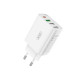 МЗП XO L120 (EU) multi port fast charging charger (USB-C 20W/USB-A 18W) with Micro cable Білий mag-692068084667260131