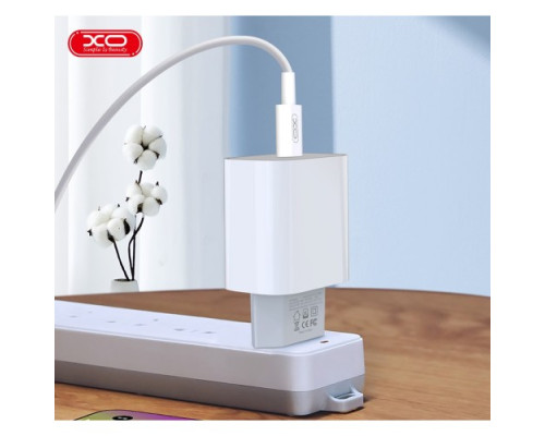 МЗП XO L129 EU 20W PD Fast charger Білий mag-6920680851232140370